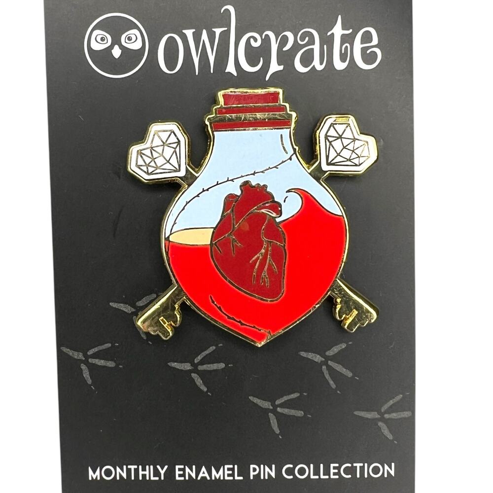 OwlCrate This Poison Heart Enamel Pin - July 2021 "Potions and Poisons"